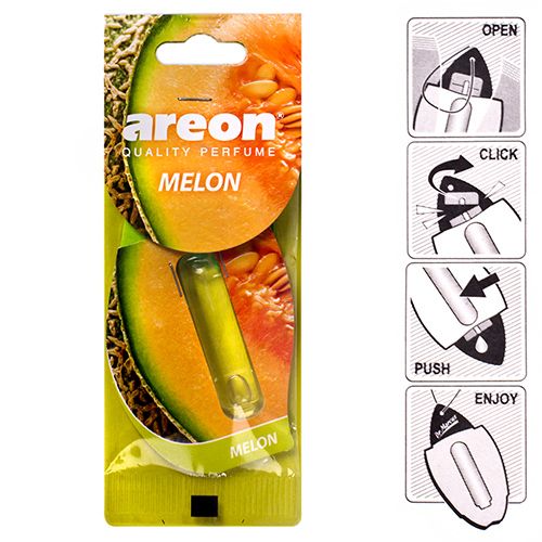 Освежитель воздуха жидкий лист AREON "LIQUID" Melon 5мл
