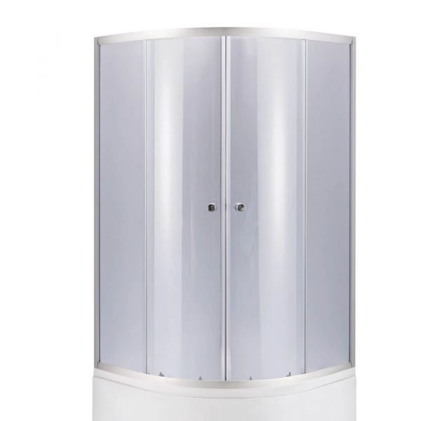 Lidz 4мм фіксоване скло тоноване Gray ŁATWA SC80x80.HIGH.GR