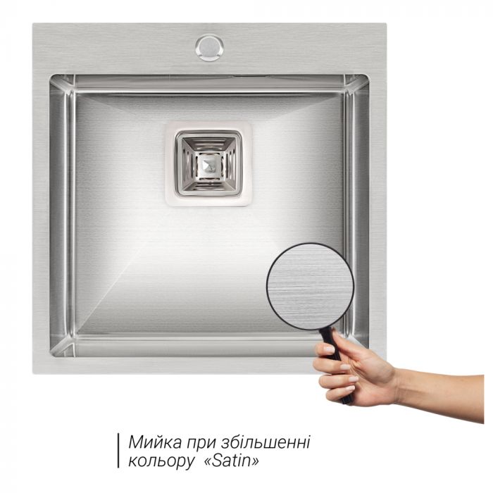 Кухонная мойка Qtap DK5050 2.7/1.0 мм Satin (QTDK50502710)