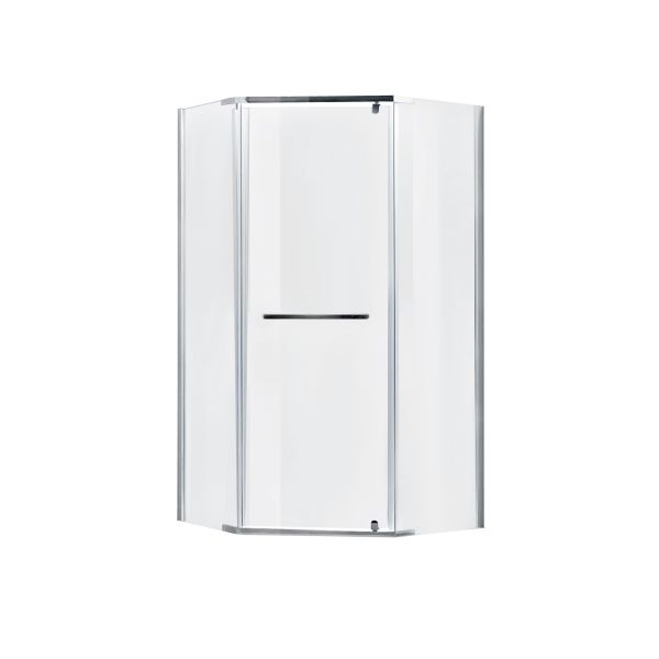 Lidz 6мм скляні двері прозорі DOZORCA SC90x90.LOW.TR