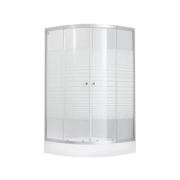 Lidz 4мм скляні двері з малюнком Linie WIEŻA SC90x90.LOW.L