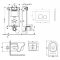 Набір Qtap інсталяція 3 в 1 Nest QT0133M425 з панеллю змиву круглою QT0111M11V1146MB + унітаз з сидінням Jay QT07335176W
