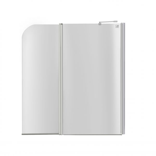 Штора на ванну Lidz Brama SS120x140R.CRM.TR скло прозоре, 6 мм, права