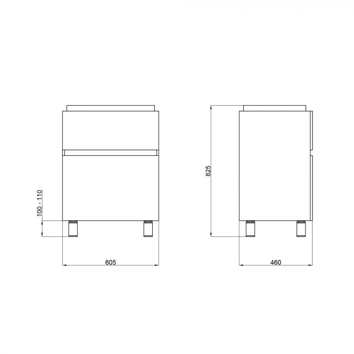 Тумба напольная Qtap Albatross 605х825х460 White QT0173TN600DW