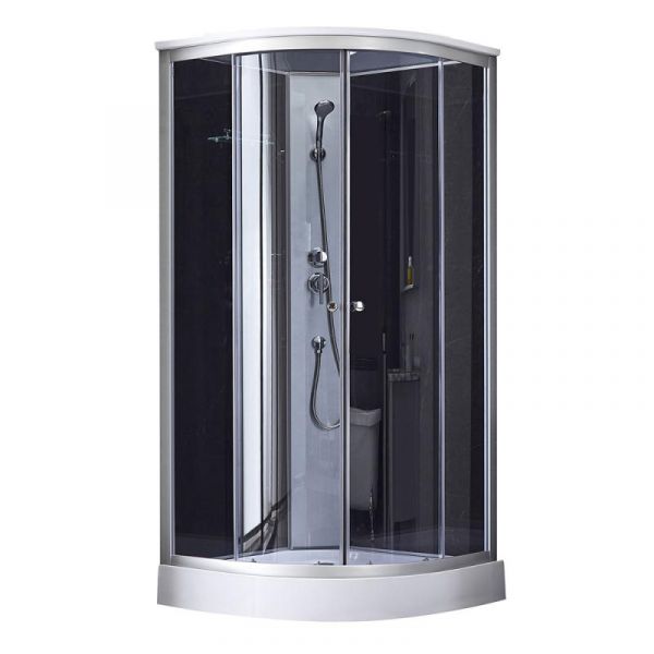 Lidz 4мм скляні двері тоновані Gray TANI SB90x90.LOW.GR