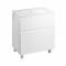 Комплект Qtap Albatross 810х825х460 White тумба підлогова +  раковина урізна  QT0171TN800D3080CW