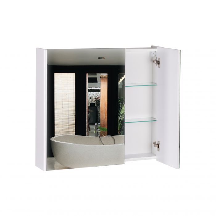 Зеркальный подвесной шкаф Qtap Scorpio 700х600х145 White QT1477ZP701W
