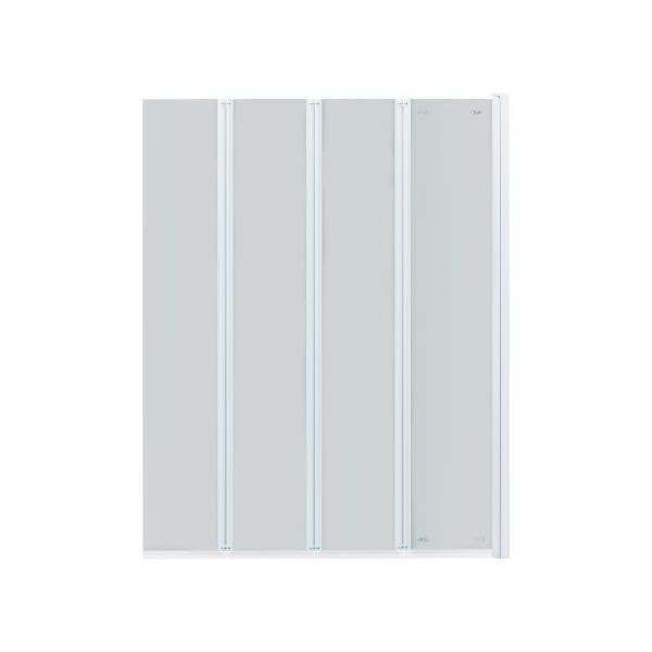 Штора на ванну Qtap Gemini WHI40114RP6 скло Pear 6 мм, 100x140 см