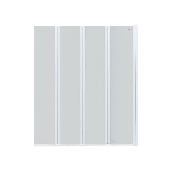 Штора на ванну Qtap Gemini WHI401114RP6 скло Pear 6 мм, 110x140 см