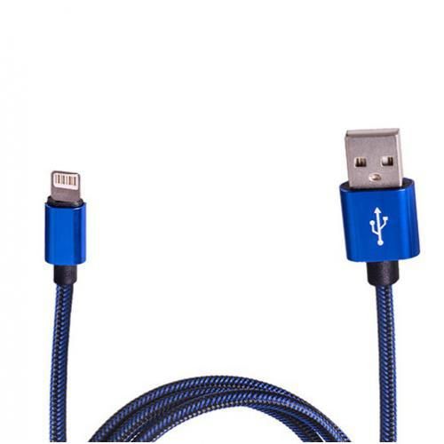Кабель USB - Apple (Blue)