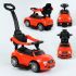 Автомобиль-толокарь с ручкой JOY (806 S-17430), цвета КРАСНЫЙ