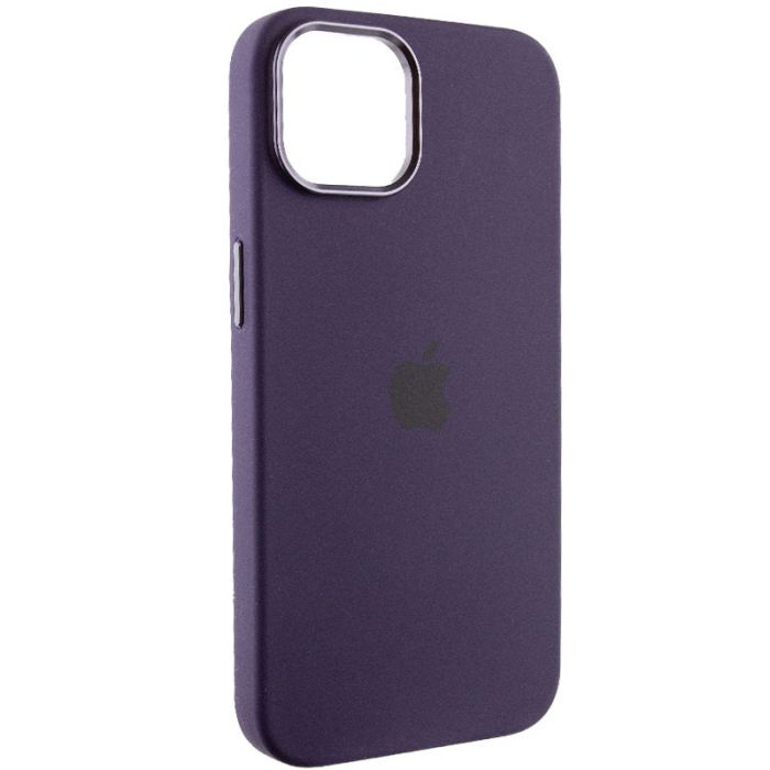 Чохол Silicone Case Metal Buttons (AA) для Apple iPhone 13 (6.1")