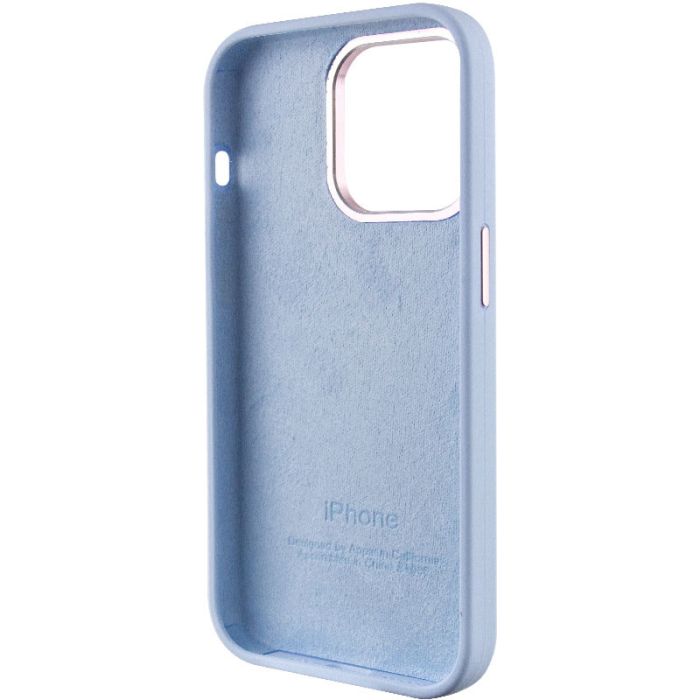 Чохол Silicone Case Metal Buttons (AA) для Apple iPhone 13 Pro (6.1")