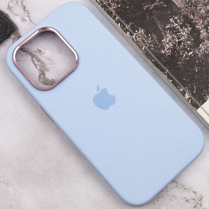 Чохол Silicone Case Metal Buttons (AA) для Apple iPhone 13 Pro (6.1")