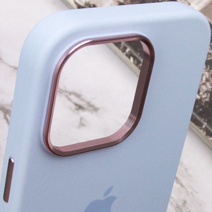 Чохол Silicone Case Metal Buttons (AA) для Apple iPhone 13 Pro (6.1")