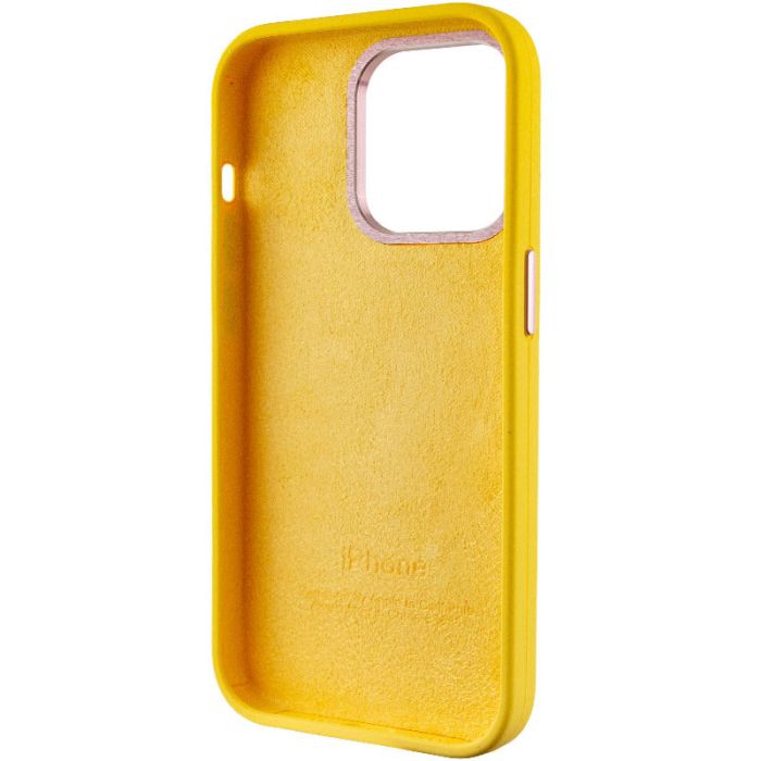 Чохол Silicone Case Metal Buttons (AA) для Apple iPhone 13 Pro (6.1")