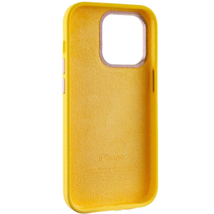 Чохол Silicone Case Metal Buttons (AA) для Apple iPhone 13 Pro (6.1")