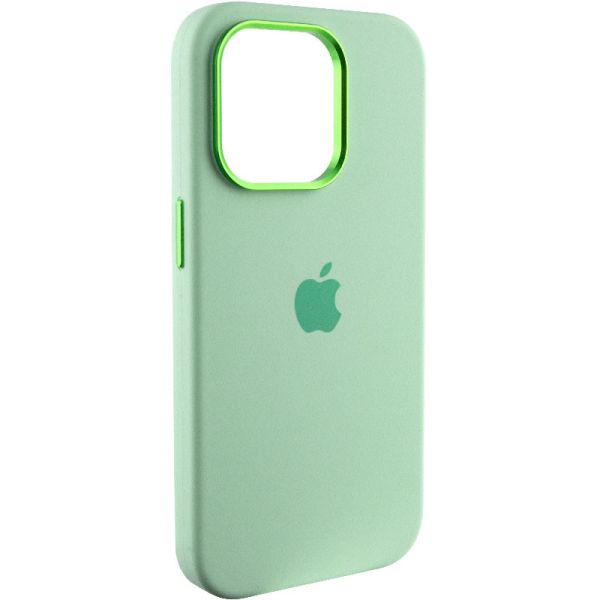 Чохол Silicone Case Metal Buttons (AA) для Apple iPhone 13 Pro (6.1")
