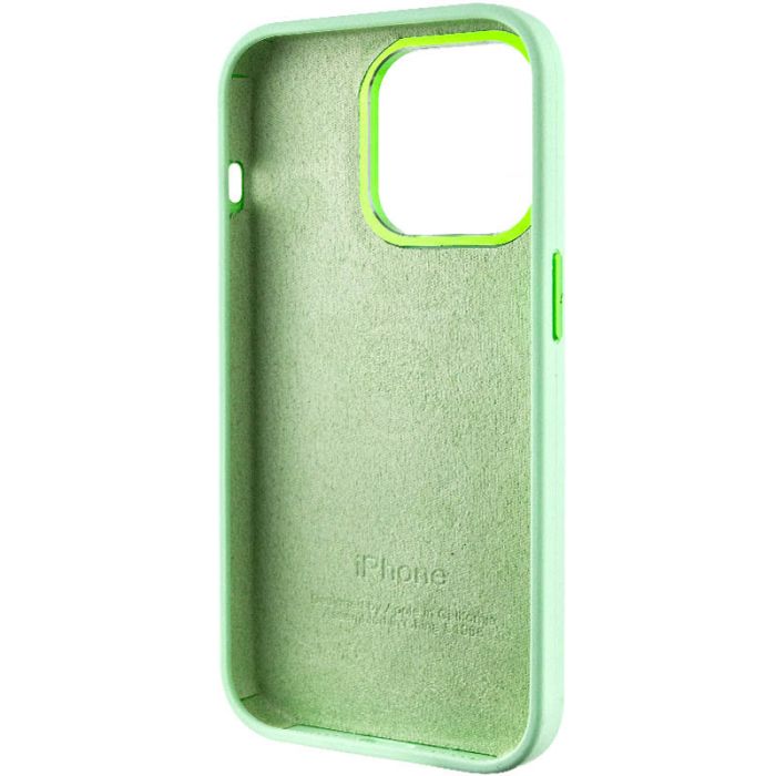 Чохол Silicone Case Metal Buttons (AA) для Apple iPhone 13 Pro (6.1")