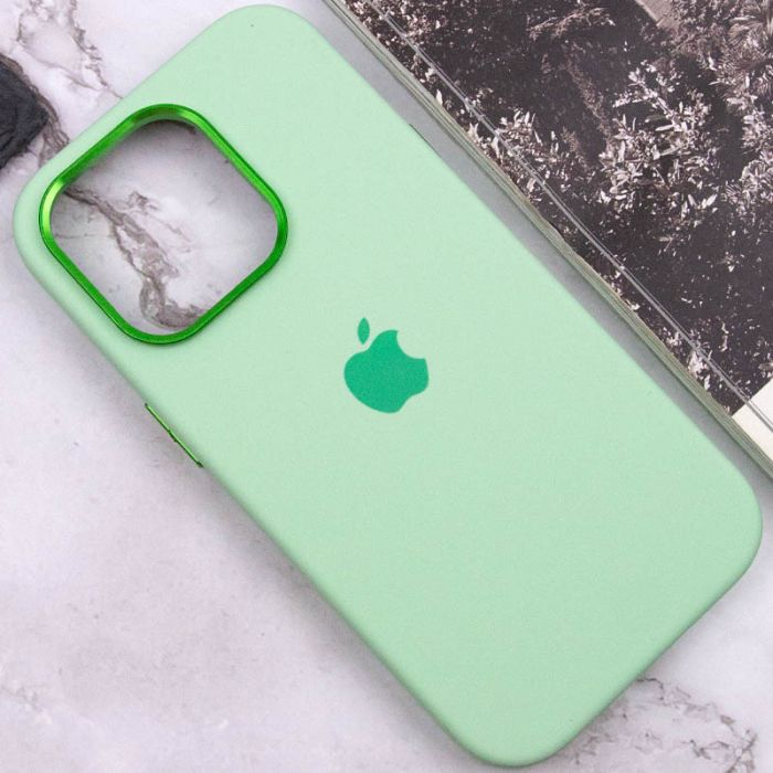 Чохол Silicone Case Metal Buttons (AA) для Apple iPhone 13 Pro (6.1")