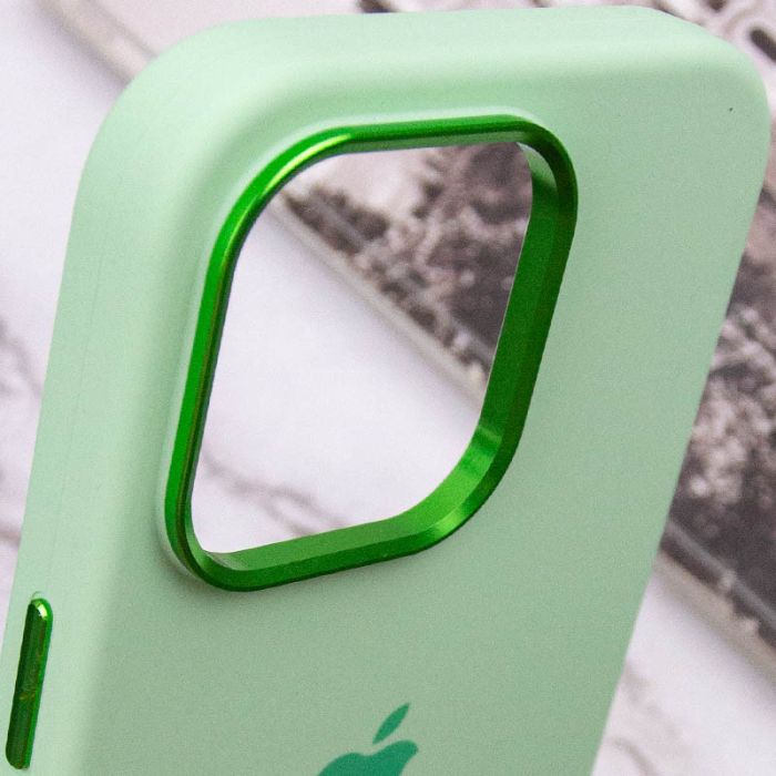 Чохол Silicone Case Metal Buttons (AA) для Apple iPhone 13 Pro (6.1")