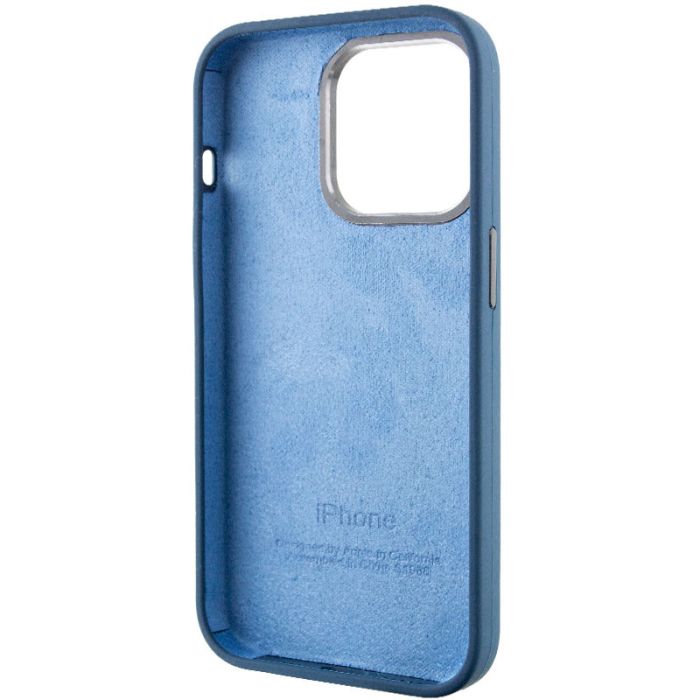 Чохол Silicone Case Metal Buttons (AA) для Apple iPhone 13 Pro (6.1")