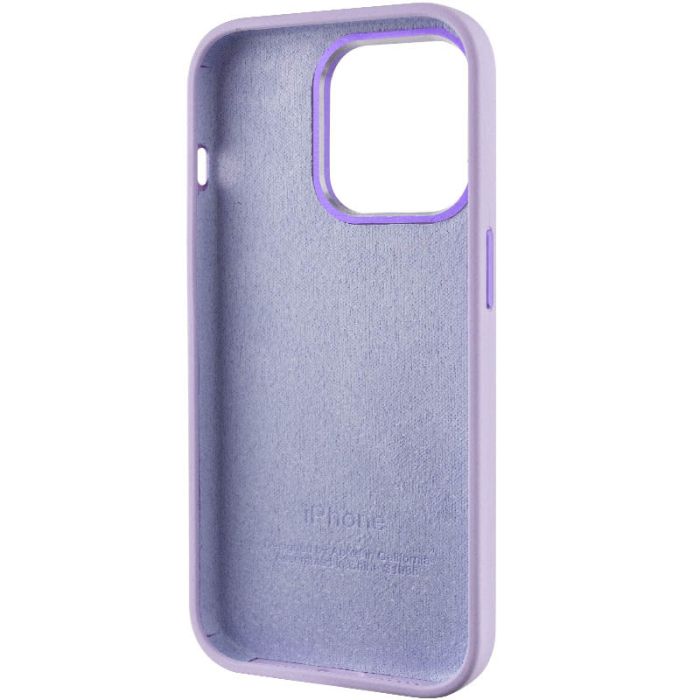 Чохол Silicone Case Metal Buttons (AA) для Apple iPhone 13 Pro (6.1")