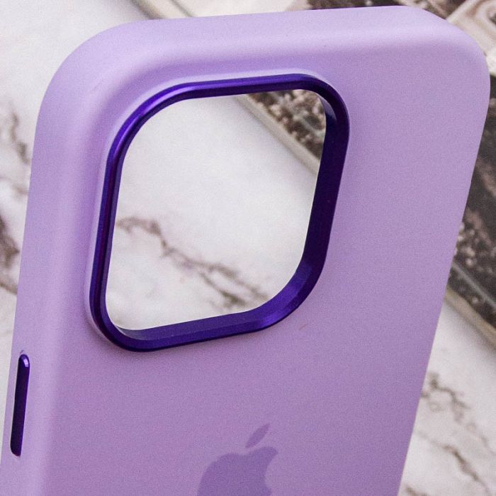 Чохол Silicone Case Metal Buttons (AA) для Apple iPhone 13 Pro (6.1")