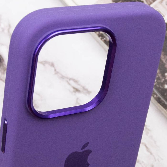 Чохол Silicone Case Metal Buttons (AA) для Apple iPhone 13 Pro (6.1")