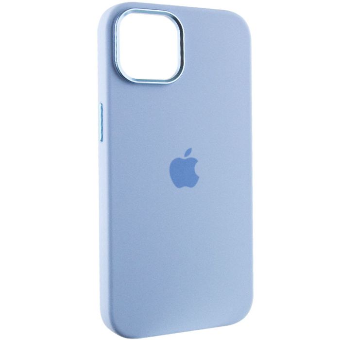 Чохол Silicone Case Metal Buttons (AA) для Apple iPhone 14 (6.1")