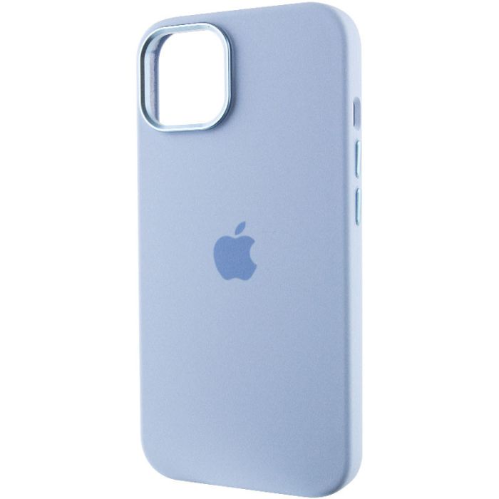 Чохол Silicone Case Metal Buttons (AA) для Apple iPhone 14 (6.1")