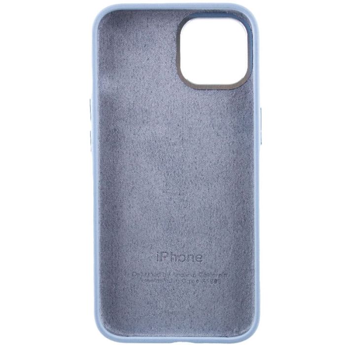 Чохол Silicone Case Metal Buttons (AA) для Apple iPhone 14 (6.1")