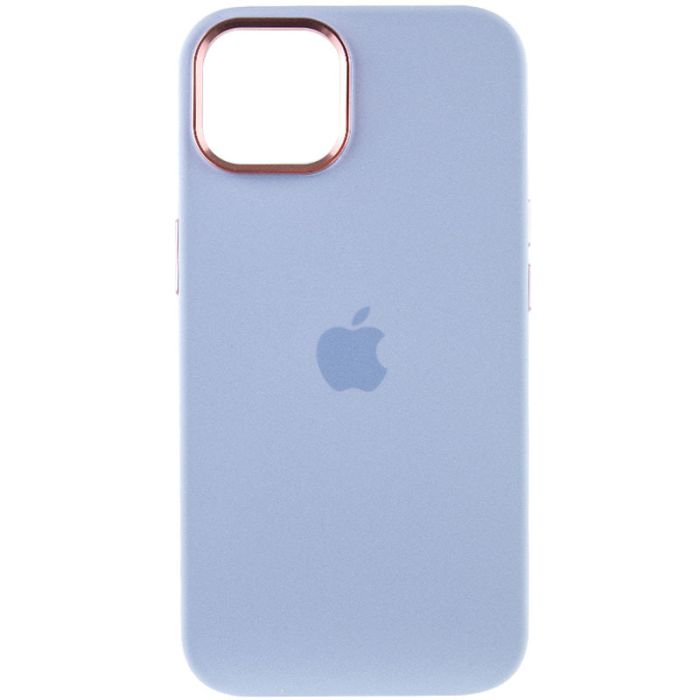 Чохол Silicone Case Metal Buttons (AA) для Apple iPhone 14 (6.1")