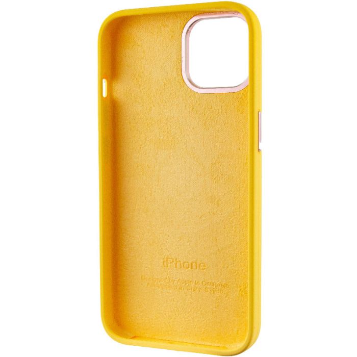 Чохол Silicone Case Metal Buttons (AA) для Apple iPhone 14 (6.1")