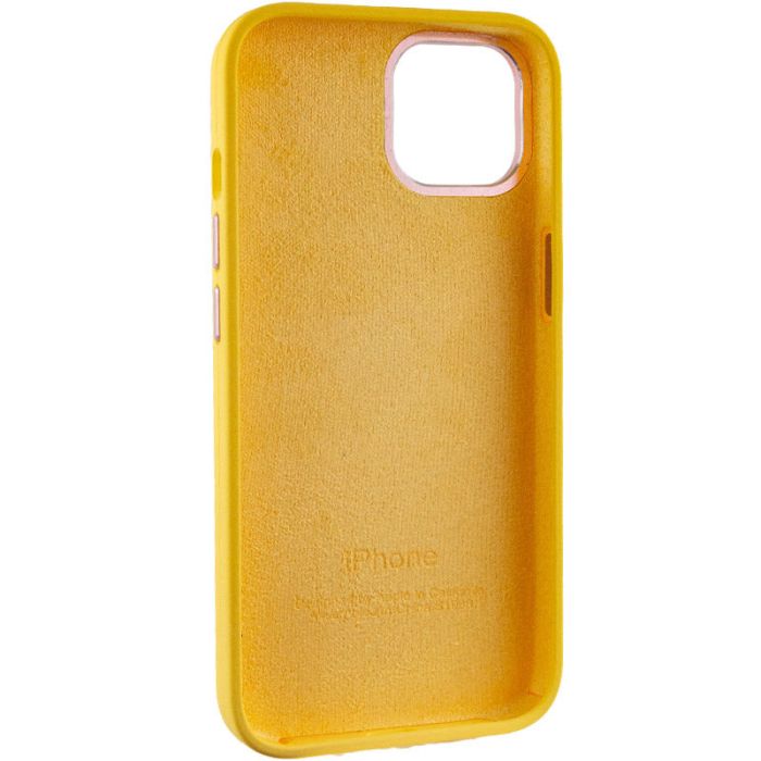 Чохол Silicone Case Metal Buttons (AA) для Apple iPhone 14 (6.1")