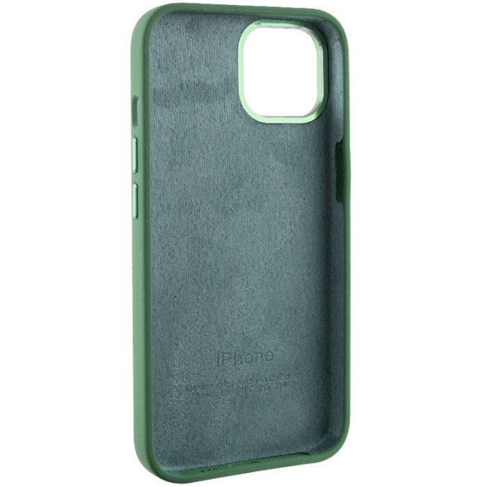 Чохол Silicone Case Metal Buttons (AA) для Apple iPhone 14 (6.1")