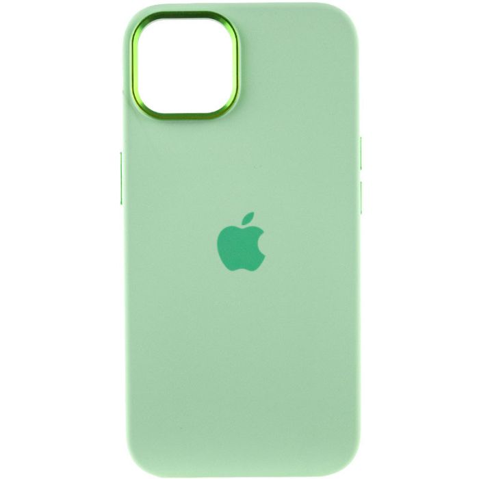 Чохол Silicone Case Metal Buttons (AA) для Apple iPhone 14 (6.1")