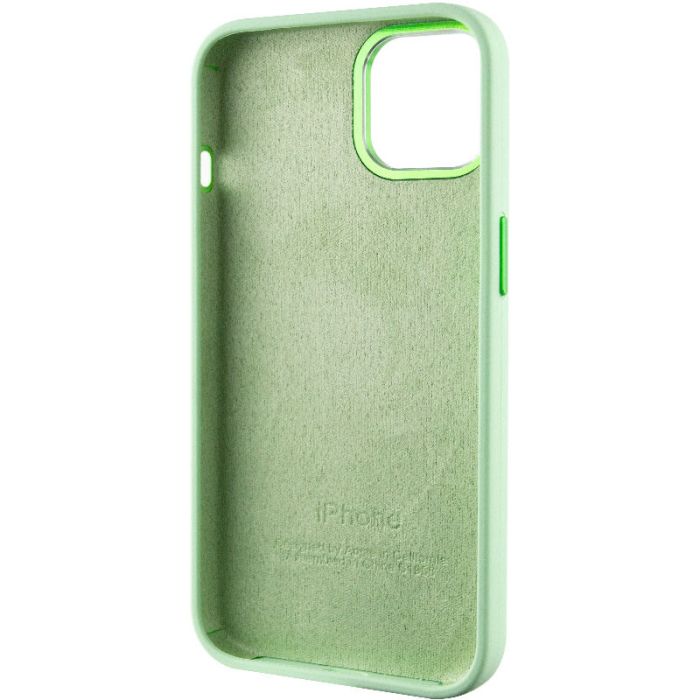 Чохол Silicone Case Metal Buttons (AA) для Apple iPhone 14 (6.1")