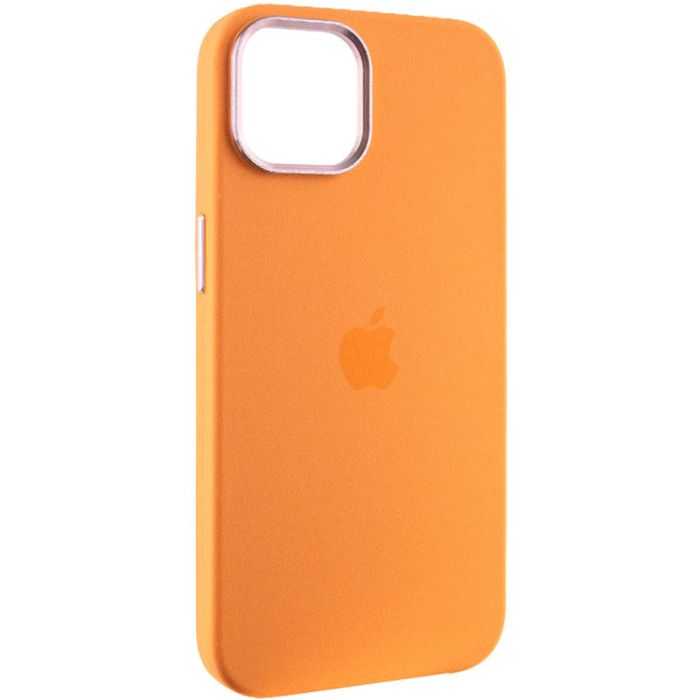 Чохол Silicone Case Metal Buttons (AA) для Apple iPhone 14 (6.1")