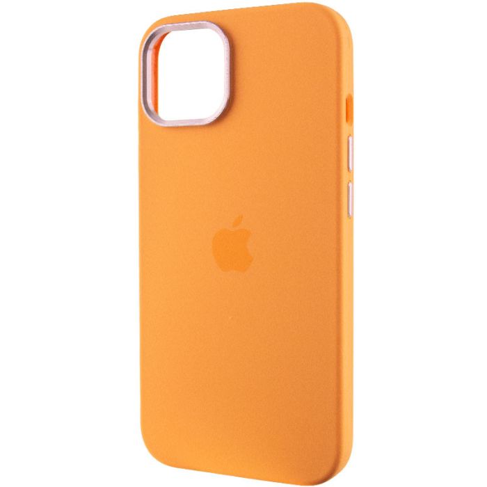 Чохол Silicone Case Metal Buttons (AA) для Apple iPhone 14 (6.1")