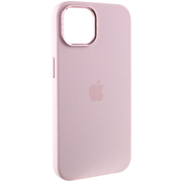 Чохол Silicone Case Metal Buttons (AA) для Apple iPhone 14 (6.1")