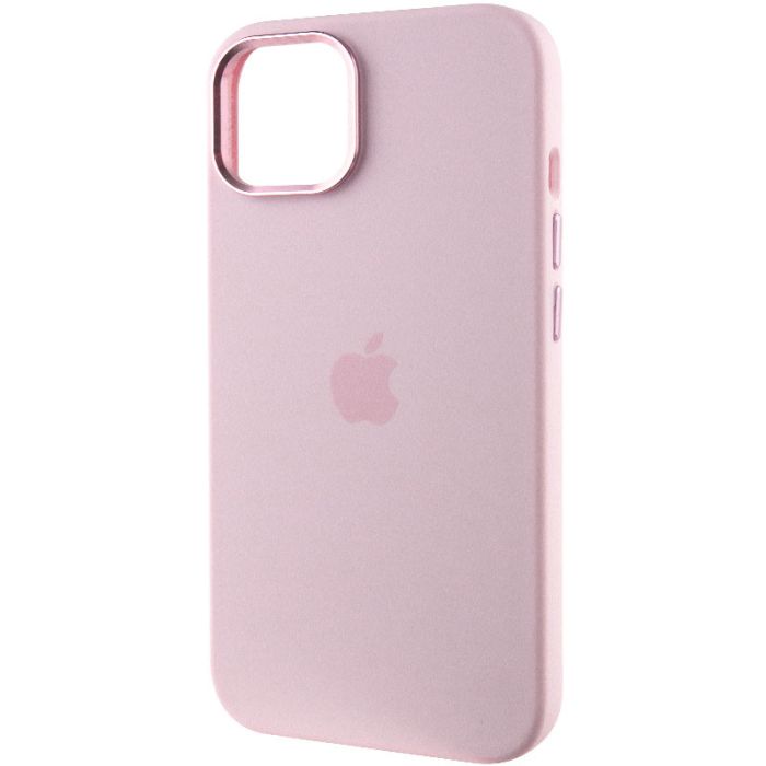 Чохол Silicone Case Metal Buttons (AA) для Apple iPhone 14 (6.1")