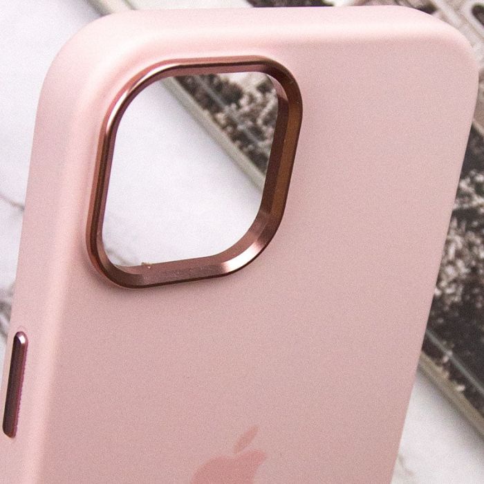 Чохол Silicone Case Metal Buttons (AA) для Apple iPhone 14 (6.1")