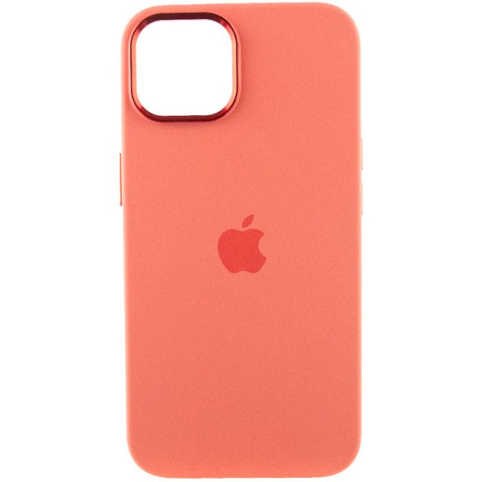 Чохол Silicone Case Metal Buttons (AA) для Apple iPhone 14 (6.1")