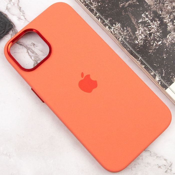 Чохол Silicone Case Metal Buttons (AA) для Apple iPhone 14 (6.1")