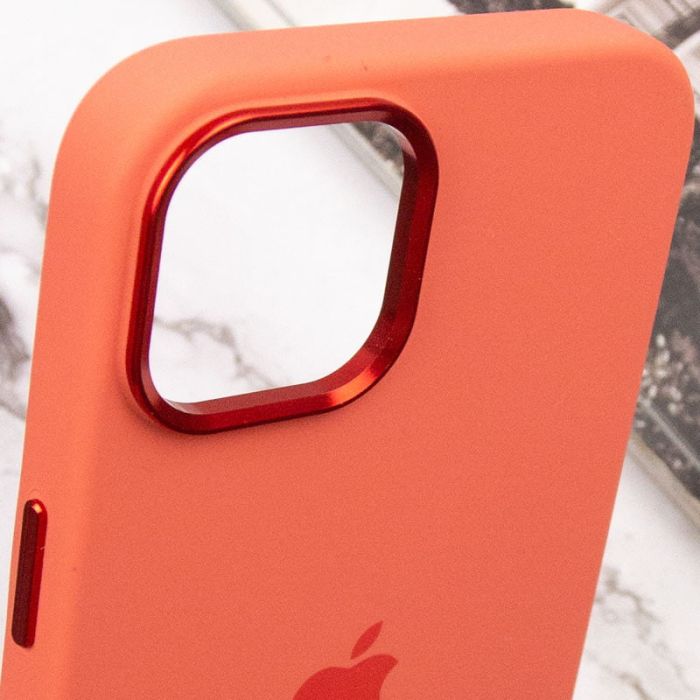 Чохол Silicone Case Metal Buttons (AA) для Apple iPhone 14 (6.1")