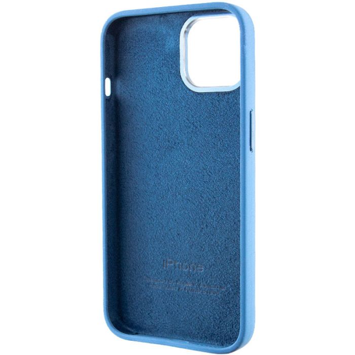 Чохол Silicone Case Metal Buttons (AA) для Apple iPhone 14 (6.1")