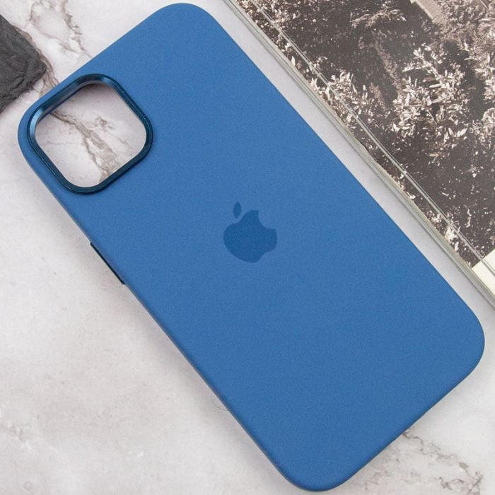 Чохол Silicone Case Metal Buttons (AA) для Apple iPhone 14 (6.1")