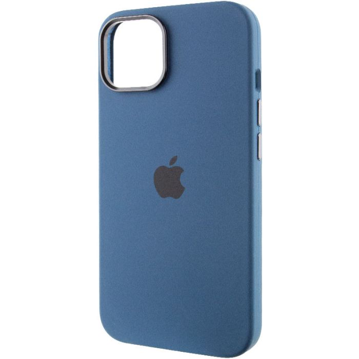 Чохол Silicone Case Metal Buttons (AA) для Apple iPhone 14 (6.1")