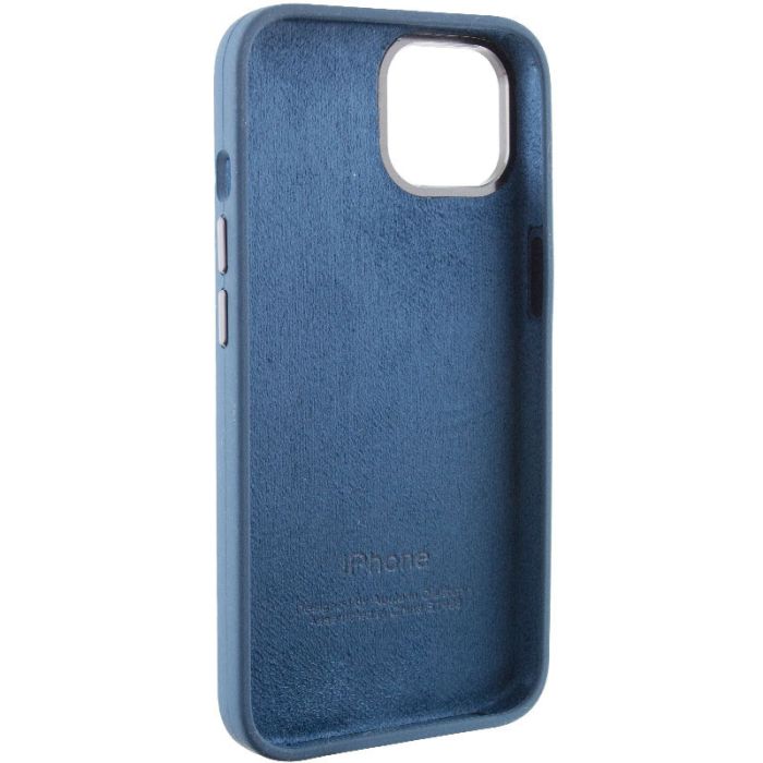 Чохол Silicone Case Metal Buttons (AA) для Apple iPhone 14 (6.1")